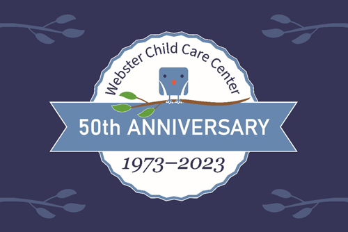 Webster Child Care Center 50th Anniversary logo